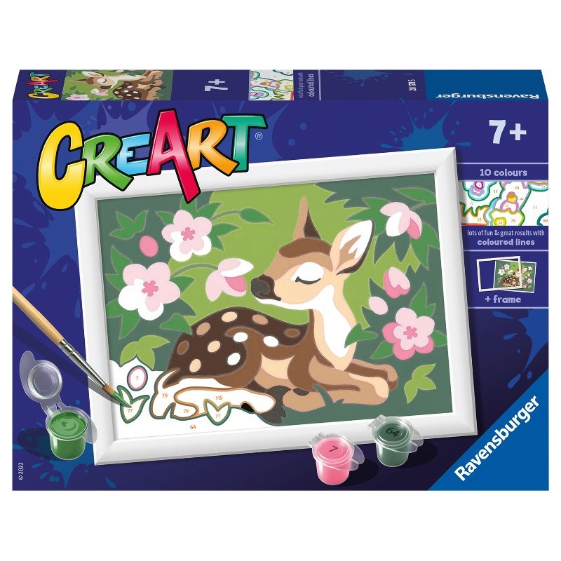Creart Cerbiatto fra i Fiori di Ravensburger Creart Kids