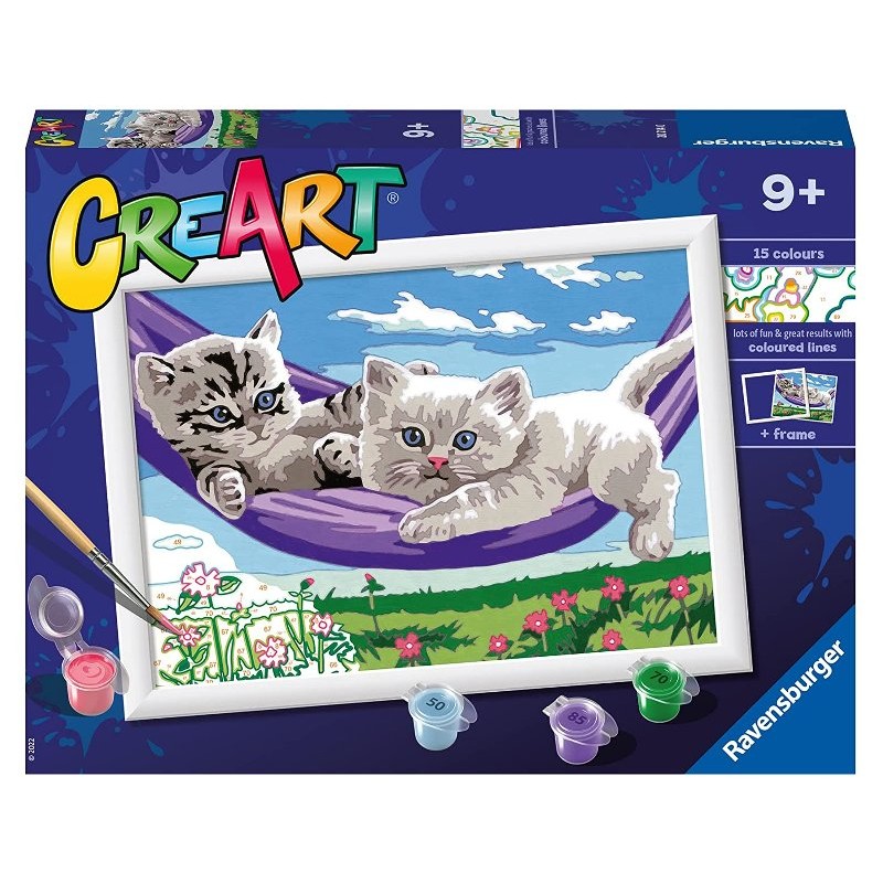 Creart Gattini Sull'Amaca di Ravensburger Creart Kids