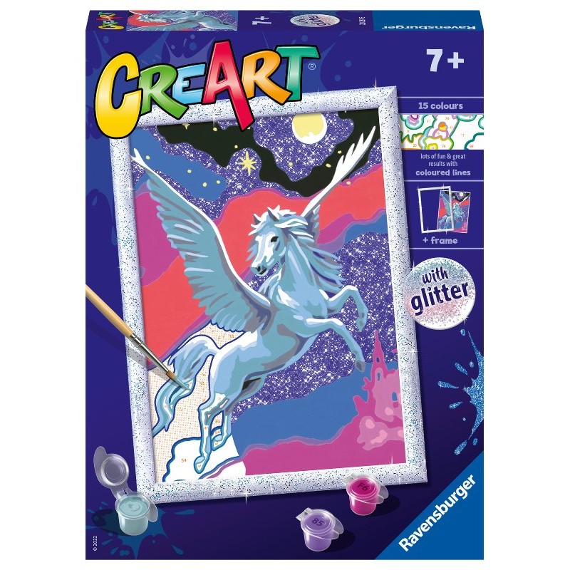 Creart Pegaso Scintillante di Ravensburger Creart Kids