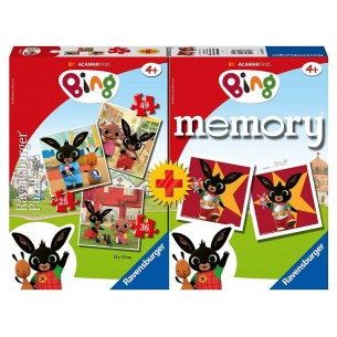 Multipack Memory + 3 Puzzle Bing di Ravensburger