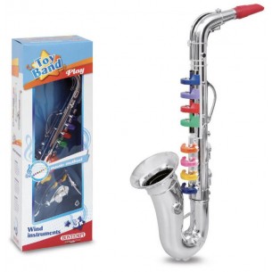 Sassofono Cromato Grande a 8 Note di Bontempi