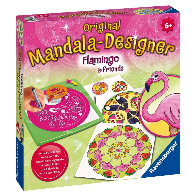 Mandala Midi Flamingo & Friends di Ravensburger