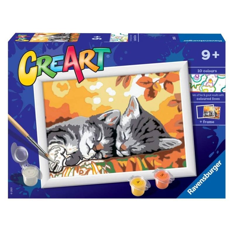 Creart Gattini in Autunno di Ravensburger Creart Kids