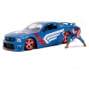 Marvel Captain America 2006 Ford Mustang Gt in Scala 1:24 Die-Cast con Personaggio di Captain America in Die Cast di Simba Jada