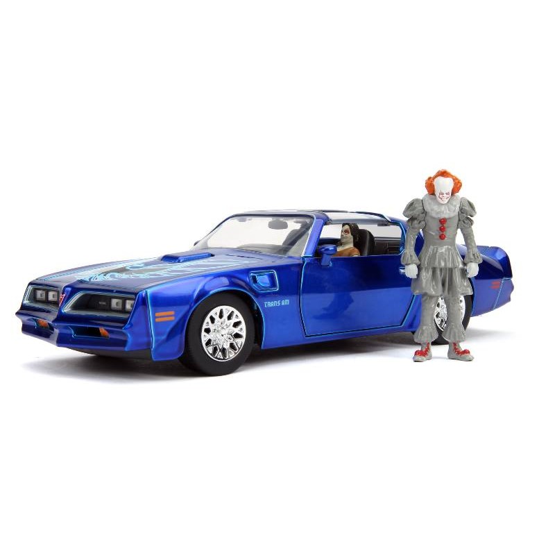 It Chapter 2 1977 Pontiac Firebird in Scala 1:24 Die-Cast con Personaggio di Simba Jada