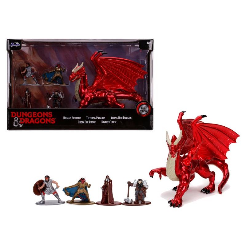 Dungeons&Dragons Giftpack Deluxe con 5 Personaggi in Die-Cast di Simba Jada