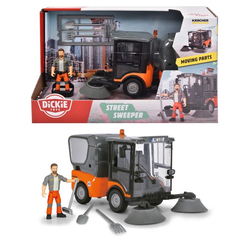 Spazzatrice Stradale Karcher in Scala 1:24 con Personaggio di Simba Dickie