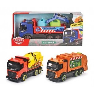 City Truck Cm. 23 - 3 Asst. a Frizione, Parti Mobili, Accessori di Simba Dickie