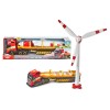 Heavy Load Truck Cm. 41 con Parti Apribili, Luci e Suoni, Inclusa Turbina Eolica con Motore a Molla di Simba Dickie