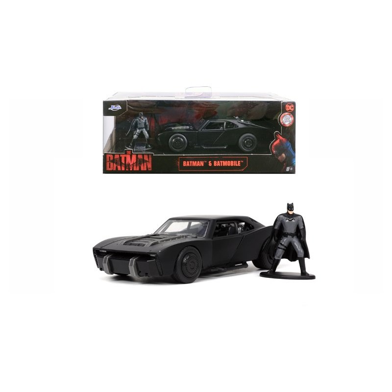 The Batman Batmobile 2022 in Scala 1:32 con Personaggio di Batman in Die-Cast di Simba Jada