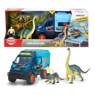 Dino World Lab Cm.28 Luci e Suoni + 3 Disnosauri e Personaggio di Simba Dickie