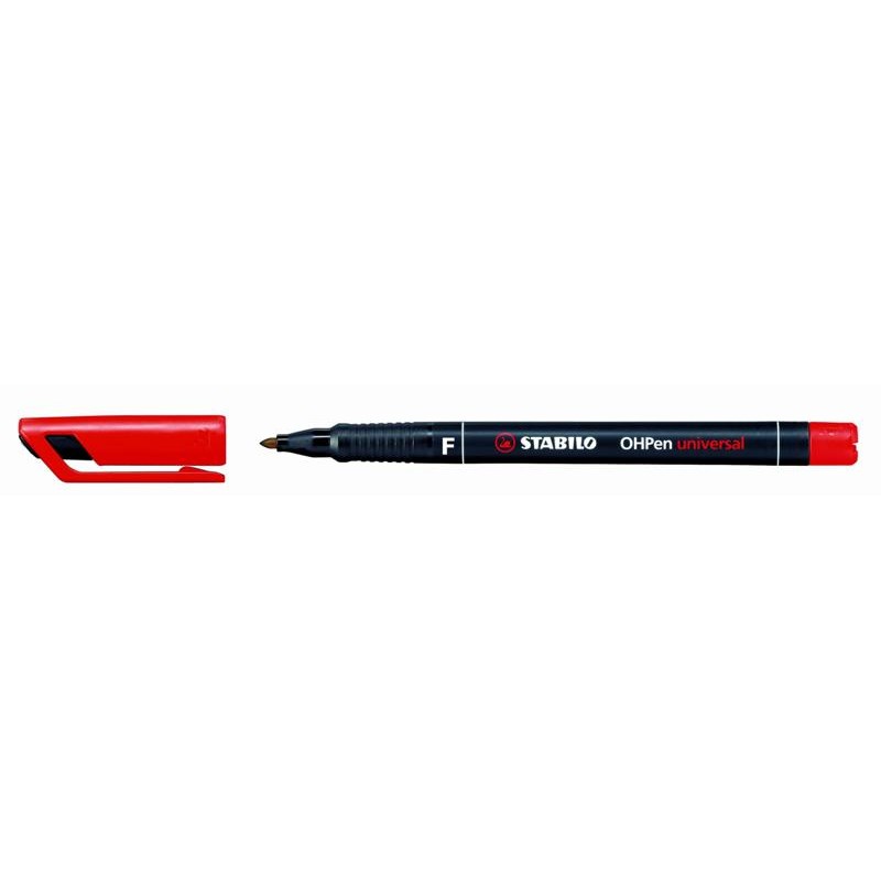 Stabilo Ohpen F Permanente Rosso
