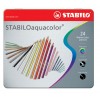 Stabilo Aquacolor Scatola in Metallo Arty da 24 Colori Ass.