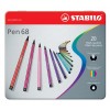Stabilo Pen 68 Scatola in Metallo Arty da 20 Colori Ass.