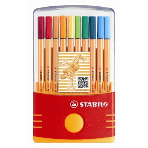 Scatola 20 Point 88 - Colori Assortiti - Punta in Fibra 0,4mm di Stabilo