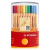Scatola 20 Point 88 - Colori Assortiti - Punta in Fibra 0,4mm di Stabilo