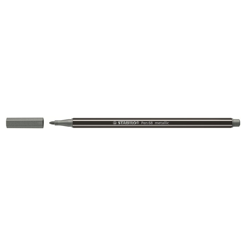 Stabilo Pen 68 Metallic Argento