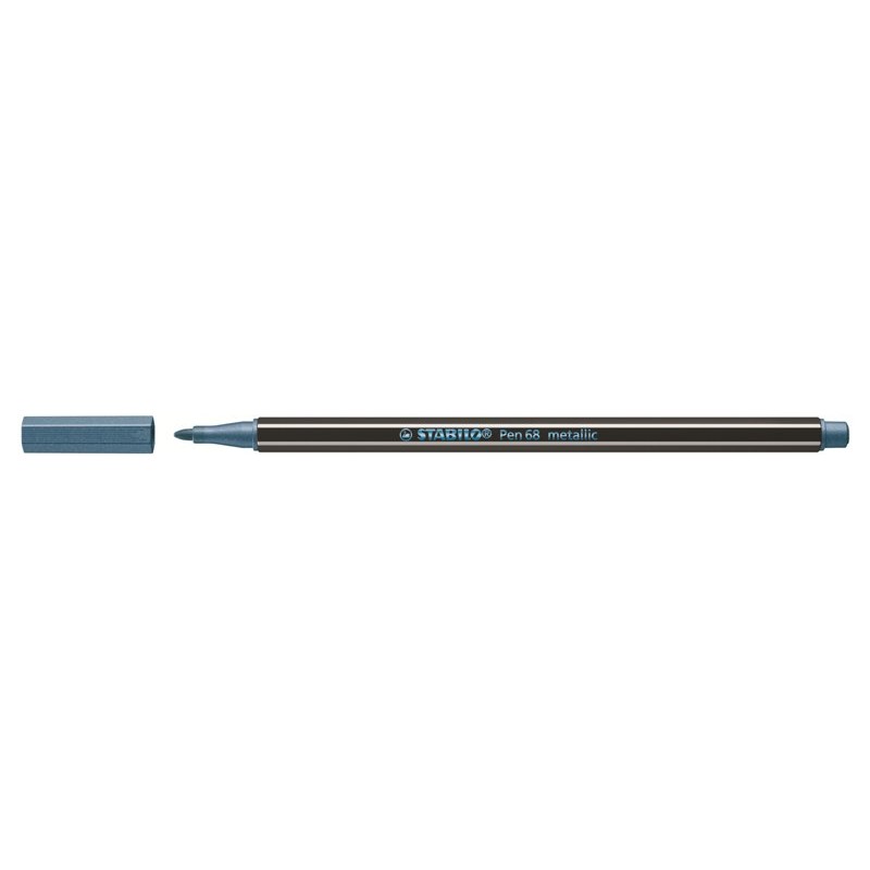 Stabilo Pen 68 Metallic Blu Metallizzato