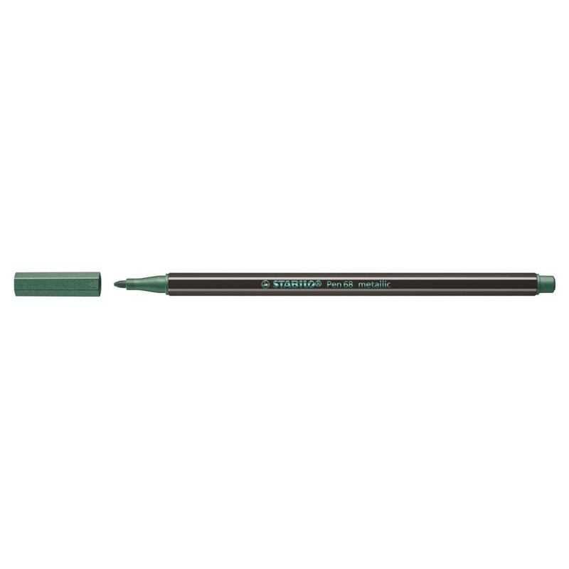 Stabilo Pen 68 Metallic Verde Metallizzato