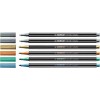 Stabilo Pen 68 Metallic Conf. da 6 Pz in Scatola di Metallo