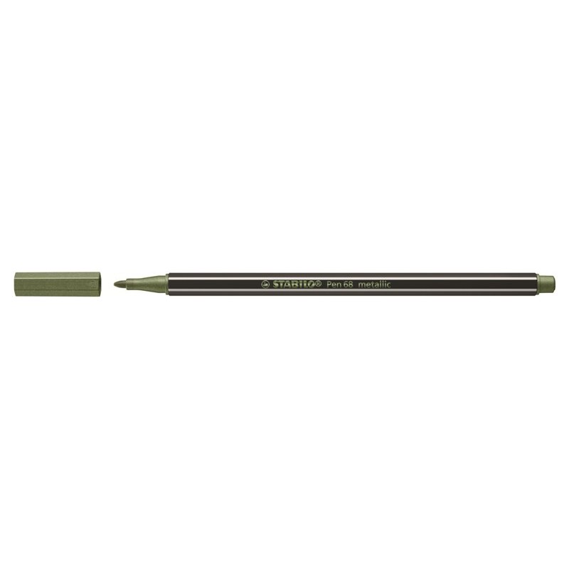 Stabilo Pen 68 Metallic Verde Chiaro Metallizzato