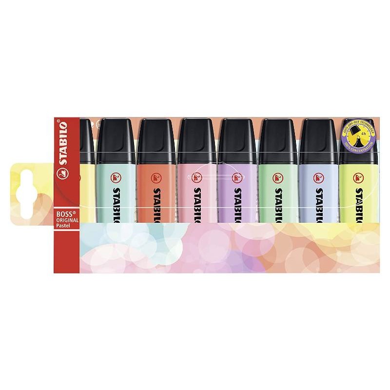 Stabilo Boss Pastel Astuccio da 8 Colori Ass.