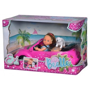 Evi Love con Auto Beetle e Cucciolo di Simba Steffi-Evi