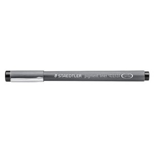 Pigment Liner C2 Penna a Punta Sintetica Graduata, Tratto 0,3/2 Mm. Colore Inchiostro Nero. di Staedtler