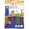 Noris Colour, Astuccio con 18 Matite Colorate Esagonali, in Colori Assortiti di Staedtler