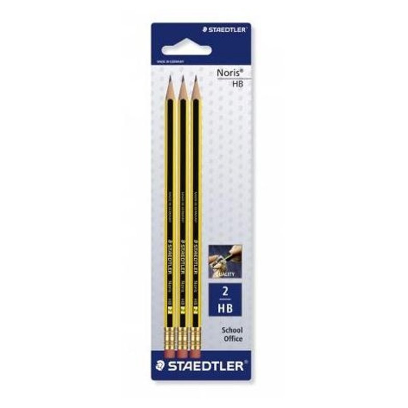 Blister 3 Matite con Gomma di Staedtler