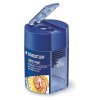 Temperino a 2 Fori con Contenitore per Trucioli per Matite Colorate con Fusto Max Diametro  8,2 - 10,2 Mm. di Staedtler