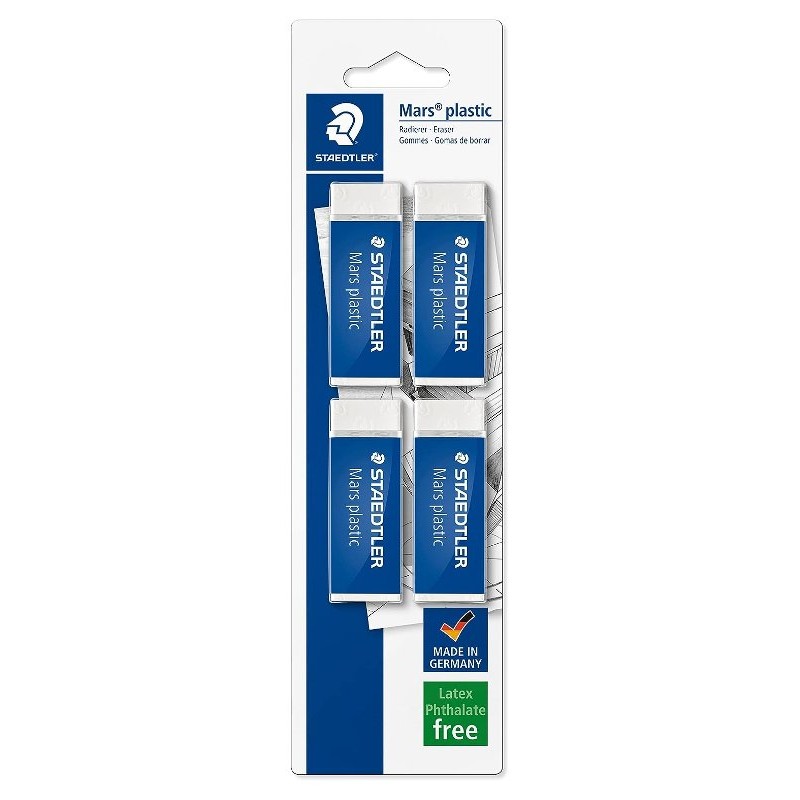Blister 4 Gomme 526/50 di Staedtler