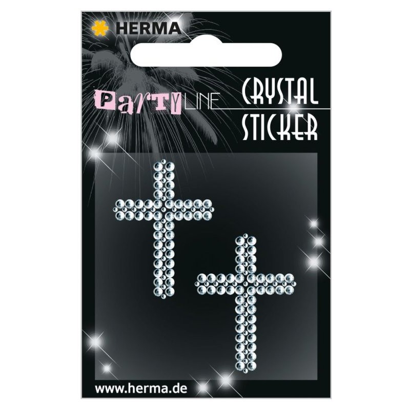 Herma Crystal Sticker Motivo: Croci Piccole