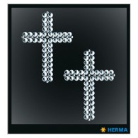 Herma Crystal Sticker Motivo: Croci Piccole