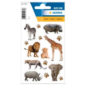 Etichette Herma Decor Animali Dell'Africa