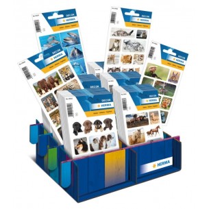 Etichette Herma Decor Animals Displ.60pz Assort.